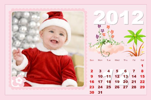 Family photo templates Baby Calendar-3